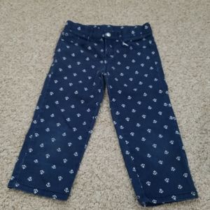 GYMBOREE Anchor Kapris nautical pants size 10